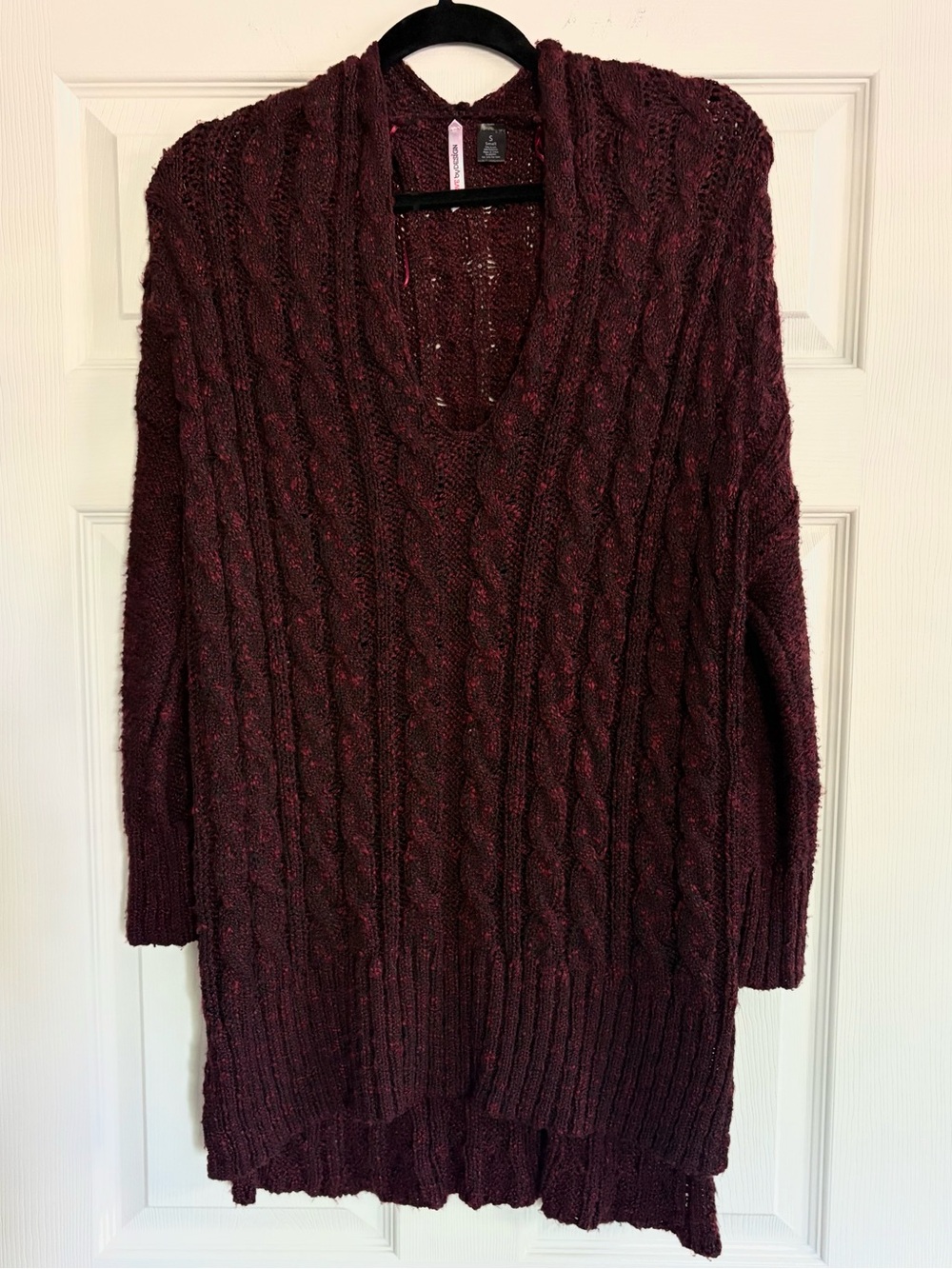 Love By Design Mulberry Knit V-Neck Sweater Tunic
